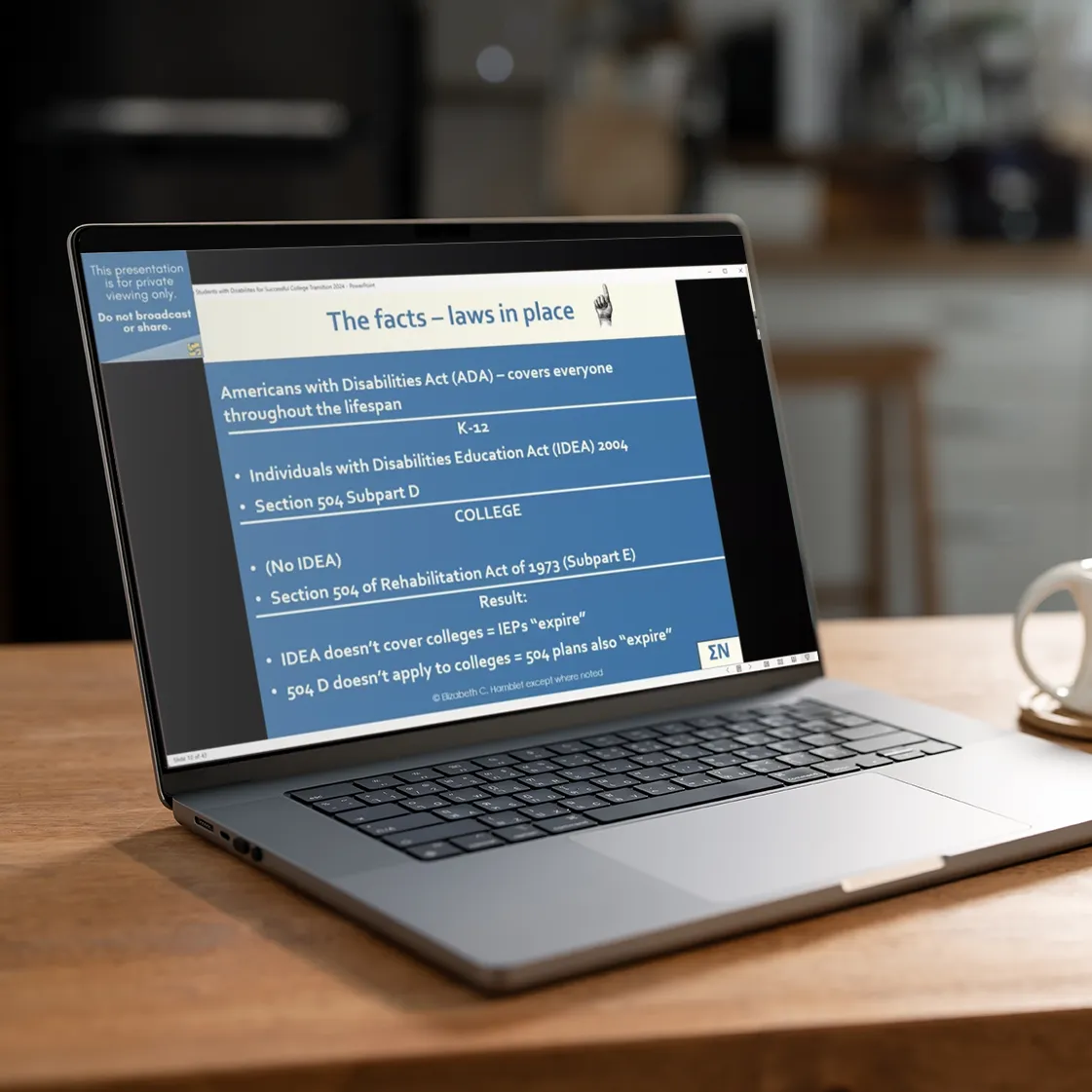 Laptop computer online video screen display
